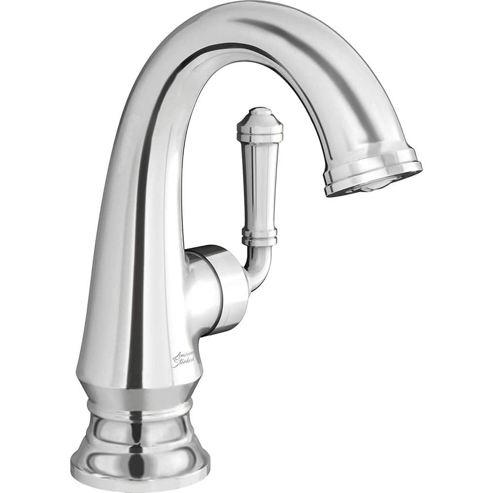 American Standard - Lavatory Faucets; Type: Deck Mount ; Spout Type: High Arc ; Design: Lever ; Handle Type: Lever ; Mounting Centers: Single Hole (Inch); Drain Type: Pop-Up - Exact Industrial Supply