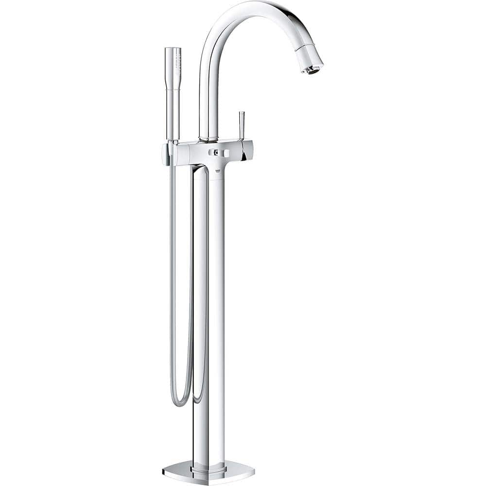 Grohe - Tub & Shower Faucets; Type: Freestanding Bathtub Faucet ; Style: Contemporary; Modern; Transitional ; Design: One Handle ; Material: Metal ; Handle Type: Lever ; Handle Material: Metal - Exact Industrial Supply