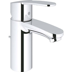 Grohe - Lavatory Faucets; Type: Deck Mount ; Spout Type: Low Arc ; Design: Lever ; Handle Type: Lever ; Mounting Centers: Single Hole (Inch); Drain Type: Pop-Up - Exact Industrial Supply