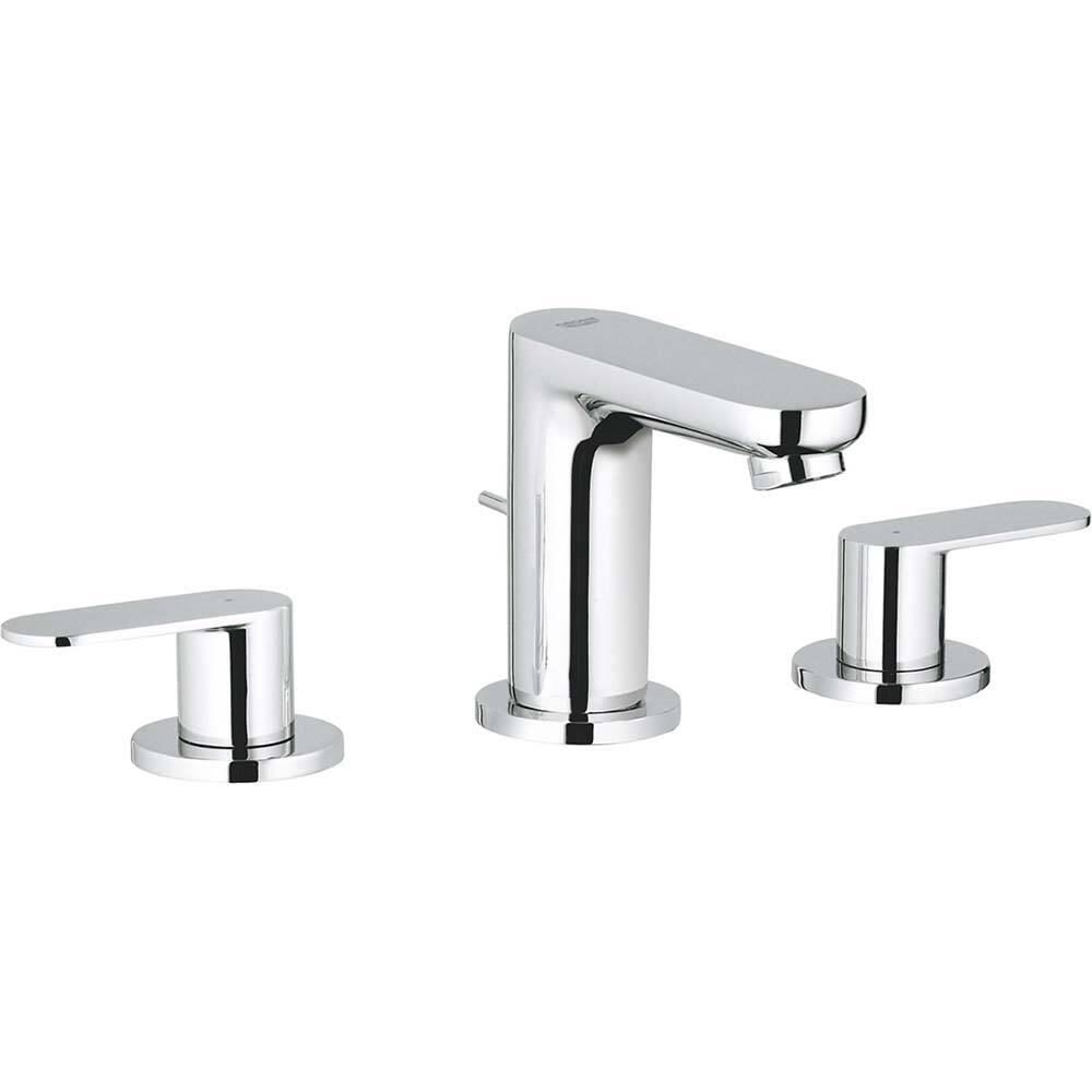 Grohe - Lavatory Faucets; Type: Widespread ; Spout Type: Low Arc ; Design: Two Handle ; Handle Type: Lever ; Mounting Centers: 8 (Inch); Drain Type: Pop-Up - Exact Industrial Supply