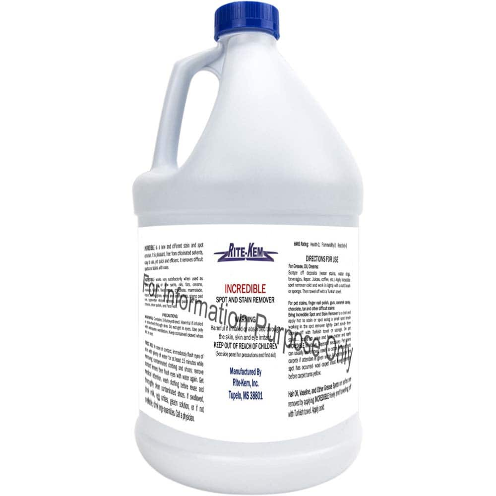 Rite-Kem - Carpet & Upholstery Cleaners Type: Spot & Stain Remover Container Size (Gal.): 1.00 - A1 Tooling