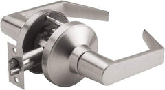 PDQ - Heavy Duty Privacy Lever Lockset - 2-3/4" Back Set, Keyless Cylinder, Zinc, Antimicrobial Coated, Satin Chrome Plated Finish - A1 Tooling