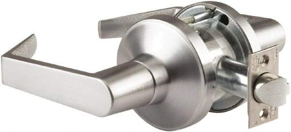 PDQ - Heavy Duty Classroom Lever Lockset - 2-3/4" Back Set, Small Format I/C Less Cylinder, Zinc, Antimicrobial Coated, Satin Chrome Plated Finish - A1 Tooling