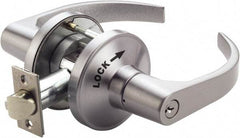 PDQ - Heavy Duty Classroom Intruder Lever Lockset - 2-3/4" Back Set, Small Format I/C Less Cylinder, Zinc, Satin Chrome Plated Finish - A1 Tooling