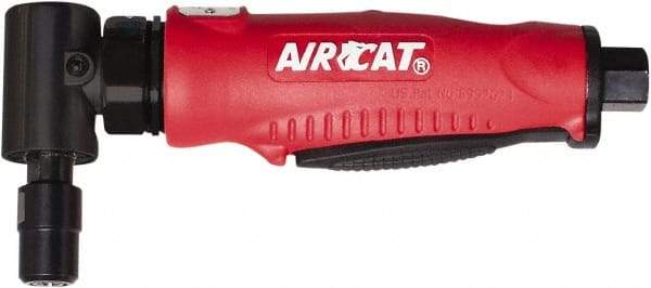 AIRCAT - 1/4" Collet, Angle Handle, Angle Air Die Grinder - 20,000 RPM, Rear Exhaust, 6 CFM, 0.5 hp, 90 psi, 1/4" Inlet - A1 Tooling