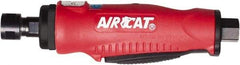 AIRCAT - 1/4" Collet, Straight Handle, Straight Air Die Grinder - 22,000 RPM, Rear Exhaust, 6 CFM, 0.5 hp, 90 psi, 1/4" Inlet - A1 Tooling