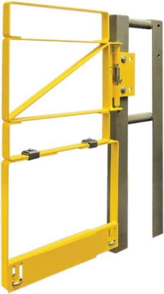 FabEnCo - Carbon Steel Self Closing Rail Safety Gate - Fits 37 to 39-1/2" Clear Opening, 25" Wide x 42" Door Height, - A1 Tooling