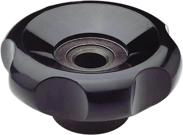 Elesa - 3.9" Head Diam, 6 Point Lobed Knob - Duroplast - A1 Tooling