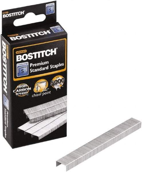 Stanley Bostitch - 1/4" Leg Length, Steel Standard Staples - 20 Sheet Capacity, For Use with All Standard Full-Strip Staplers - A1 Tooling