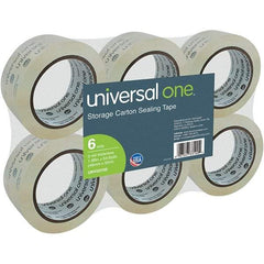 Universal One - 48mm Wide x 3mm Thick x 50m Long, 33100 Box Sealing & Label Protection Tape - Clear - A1 Tooling