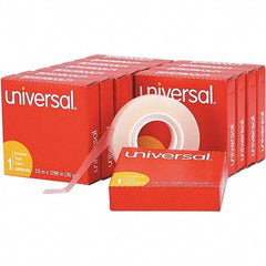 UNIVERSAL - 1/2" Wide x 1mm Thick x 36 yds Long, 81236VP Box Sealing & Label Protection Tape - Clear - A1 Tooling