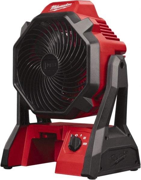 Milwaukee Tool - 7" Blade, 284 Max CFM, Cordless Fan - 2.5 Amps, 18 Volts, 3 Speed - A1 Tooling