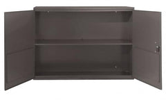 Durham - 1 Shelf Wall Storage Cabinet - Steel, 33-3/4" Wide x 11-7/8" Deep x 23-7/8" High, Gray - A1 Tooling