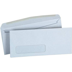 UNIVERSAL - 4.13" Long x 9.63" Wide Gummed Flap Plain White Envelope with Window - White - A1 Tooling