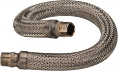 36″ OAL, 1″ ID, 580 Max psi, Flexible Metal Hose Assembly 1″ Fitting, Stainless Steel Fitting, Stainless Steel Hose