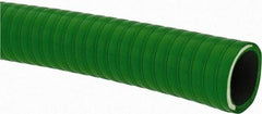 Made in USA - 3/4" Inside x 15/16" Outside Diam, PVC Liquid Suction & Discharge Hose - Green, 100' Long, 28 Vacuum Rating, 105 psi Working Pressure - A1 Tooling