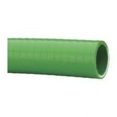 Made in USA - 1" Inside x 1-1/4" Outside Diam, PVC Liquid Suction & Discharge Hose - Green, 100' Long, 28 Vacuum Rating, 100 psi Working Pressure - A1 Tooling