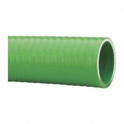 Made in USA - 1-1/2" Inside x 1-13/16" Outside Diam, PVC Liquid Suction & Discharge Hose - Green, 100' Long, 28 Vacuum Rating, 85 psi Working Pressure - A1 Tooling