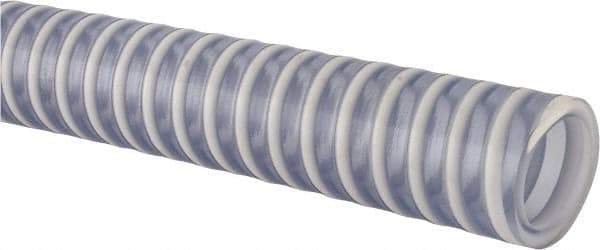 Made in USA - 3/4" Inside x 15/16" Outside Diam, PVC Liquid Suction & Discharge Hose - Clear, 100' Long, 28 Vacuum Rating, 105 psi Working Pressure - A1 Tooling