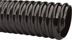 Made in USA - 2-1/2" ID, 28 Hg Vac Rating, 65 psi, PVC Vacuum & Duct Hose - 100' Long, Black, 7" Bend Radius, -10°F Min - A1 Tooling