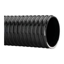 Made in USA - 4" ID, 28 Hg Vac Rating, 40 psi, PVC Vacuum & Duct Hose - 100' Long, Black, 10" Bend Radius, -10°F Min - A1 Tooling