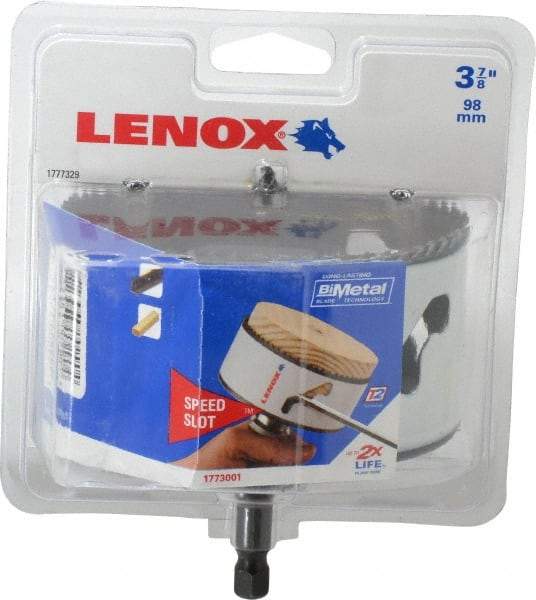 Lenox - 3-7/8" Diam, 1-1/2" Cutting Depth, Hole Saw - Bi-Metal Saw, Toothed Edge - A1 Tooling