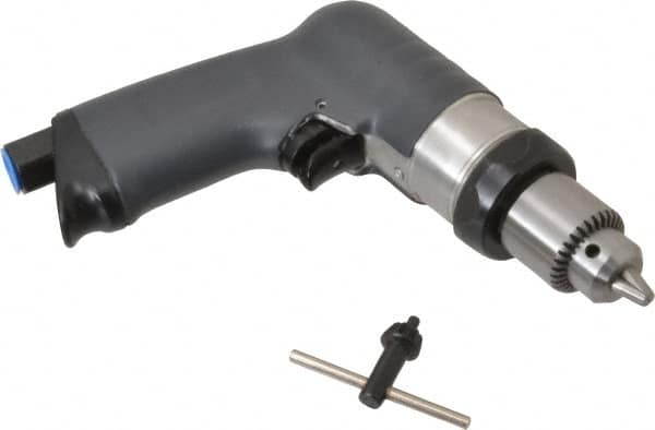 Ingersoll-Rand - 1/4" Keyed Chuck - Pistol Grip Handle, 3,000 RPM, 17 CFM, 0.4 hp, 90 psi - A1 Tooling