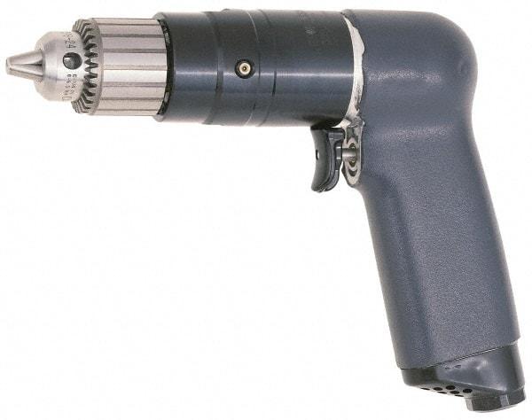 Ingersoll-Rand - 1/4" Keyed Chuck - Pistol Grip Handle, 3,100 RPM, 20 CFM, 0.51 hp, 90 psi - A1 Tooling