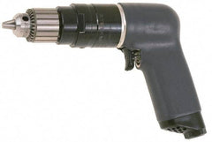 Ingersoll-Rand - 1/4" Keyed Chuck - Pistol Grip Handle, 6,000 RPM, 25 CFM, 0.75 hp, 90 psi - A1 Tooling