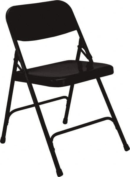 NPS - 18-1/4" Wide x 20-1/4" Deep x 29-1/2" High, Steel Standard Folding Chair - Black - A1 Tooling