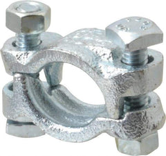 Dixon Valve & Coupling - 1-1/8 to 1-3/16" OD, Double Bolt Iron Clamp - Plated Malleable Iron - A1 Tooling