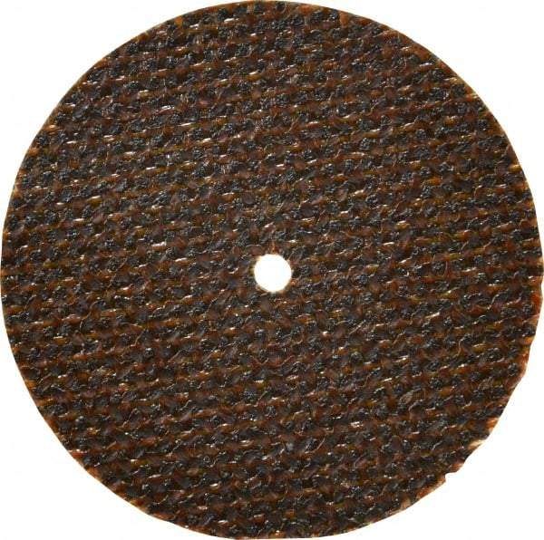 Norton - 2" Aluminum Oxide Cutoff Wheel - 0.035" Thick, 1/8" Arbor, 30,560 Max RPM, Use with Die Grinders - A1 Tooling