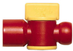 Value Collection - 2 Piece, 3/8" ID Coolant Hose BSPT Valve - Female to Female Connection, POM Body, 3/8 BSPT, Use with Snap Together Hose Systems - A1 Tooling