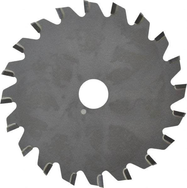 Onsrud - 4" Diam x 0.095" Blade Thickness x 5/8" Arbor Hole Diam, 20 Tooth Slitting and Slotting Saw - Arbor Connection, Right Hand, Uncoated, Carbide-Tipped, 0° Rake - A1 Tooling