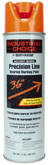 Rust-Oleum - 17 fl oz Orange Marking Paint - 600' to 700' Coverage at 1" Wide, Solvent-Based Formula - A1 Tooling