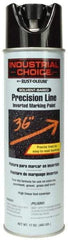 Rust-Oleum - 17 fl oz Black Marking Paint - 600' to 700' Coverage at 1" Wide, Solvent-Based Formula - A1 Tooling