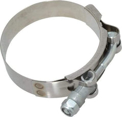 Campbell Fittings - 2-3/4" Hose, 3/4" Wide x 0.025" Thick, T-Bolt Band Clamp - Stainless Steel - A1 Tooling