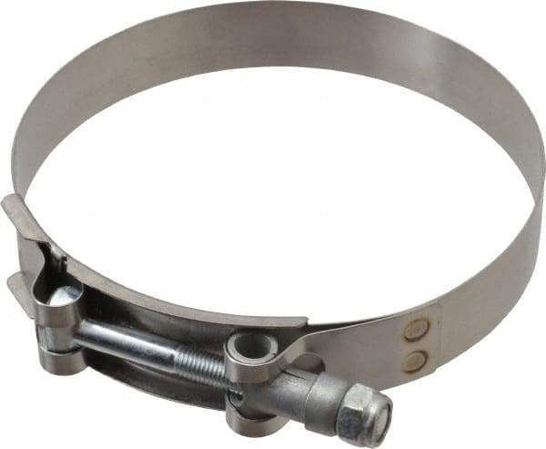 Campbell Fittings - 4-1/4" Hose, 3/4" Wide x 0.025" Thick, T-Bolt Band Clamp - Stainless Steel - A1 Tooling