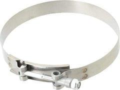 Campbell Fittings - 5-1/2" Hose, 3/4" Wide x 0.025" Thick, T-Bolt Band Clamp - Stainless Steel - A1 Tooling