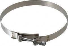 Campbell Fittings - 7-1/2" Hose, 3/4" Wide x 0.025" Thick, T-Bolt Band Clamp - Stainless Steel - A1 Tooling