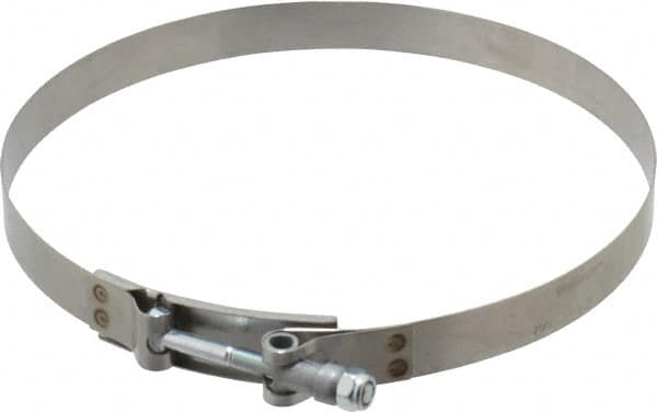 Campbell Fittings - 8" Hose, 3/4" Wide x 0.025" Thick, T-Bolt Band Clamp - Stainless Steel - A1 Tooling