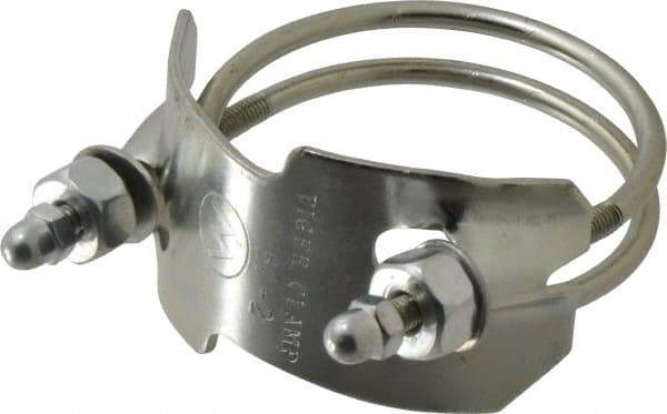 Kuriyama of America - 2" Hose, Spiral Double Bolt Hose Clamp - Plated Steel - A1 Tooling