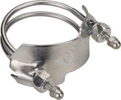 Kuriyama of America - 2-1/2" Hose, Spiral Double Bolt Hose Clamp - Plated Steel - A1 Tooling