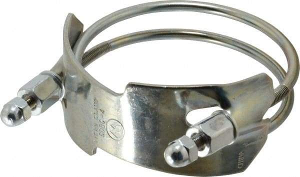 Kuriyama of America - 4" Hose, Spiral Double Bolt Hose Clamp - Plated Steel - A1 Tooling