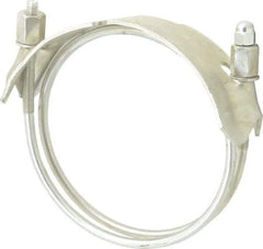 Kuriyama of America - 5" Hose, Spiral Double Bolt Hose Clamp - Plated Steel - A1 Tooling