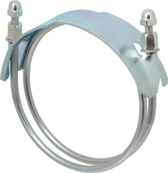 Kuriyama of America - 6" Hose, Spiral Double Bolt Hose Clamp - Plated Steel - A1 Tooling