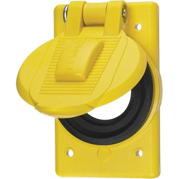 Hubbell Wiring Device-Kellems - Weatherproof Box Covers Cover Shape: Round Number of Holes in Outlet: 1 - A1 Tooling