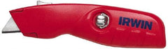 Irwin - Retractable Utility Knife - Red Handle, 2 Blades Included - A1 Tooling