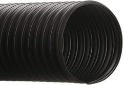 Hi-Tech Duravent - 5" ID, 50' Long, Thermoplastic Rubber Blower & Duct Hose - Black, 8" Bend Radius, 8 In/Hg, 6 Max psi, -65 to 275°F, Chemical Resistant - A1 Tooling