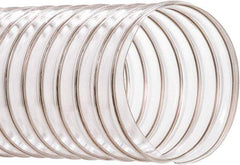 Hi-Tech Duravent - 2" ID, 50' Long, PVC Blower & Duct Hose - Clear, 2-3/4" Bend Radius, 30 In/Hg, 36 Max psi, -20 to 180°F, Abrasion and Chemical Resistant - A1 Tooling